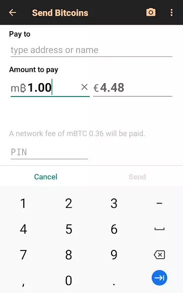 Bitcoin Wallet (Биткоин кошелёк) скриншот 2