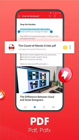Docx читатель & Word документ (Docx Reader) скриншот 3