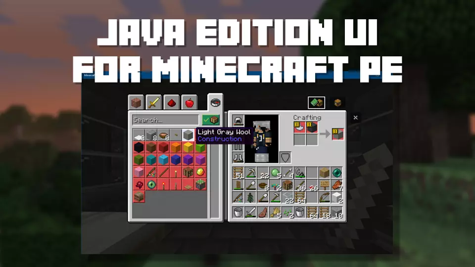 Java Edition UI for Minecraft скриншот 4