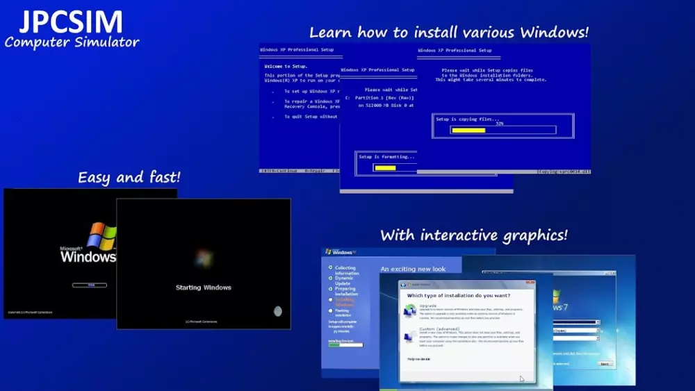 JPCSIM - симулятор Windows скриншот 1