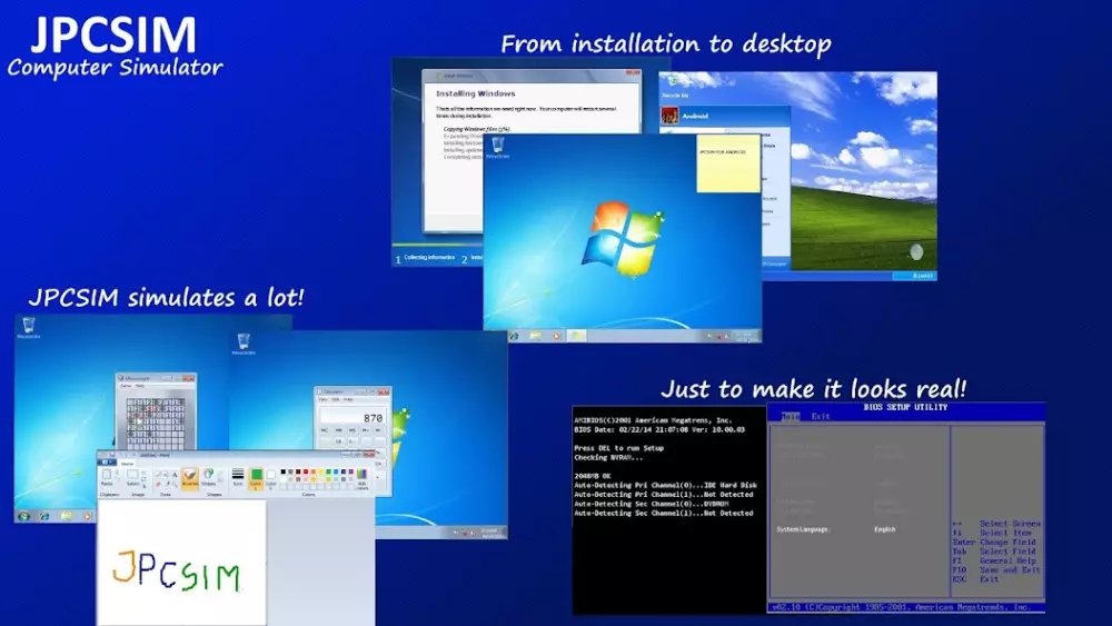 JPCSIM - симулятор Windows скриншот 2