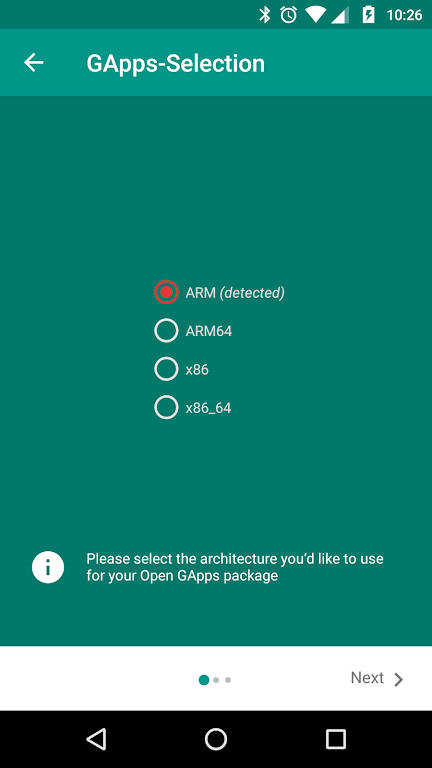 Open GApps manager скриншот 2