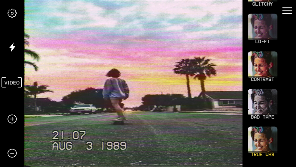 True VHS: Dazz cam и глитч фильтры скриншот 1