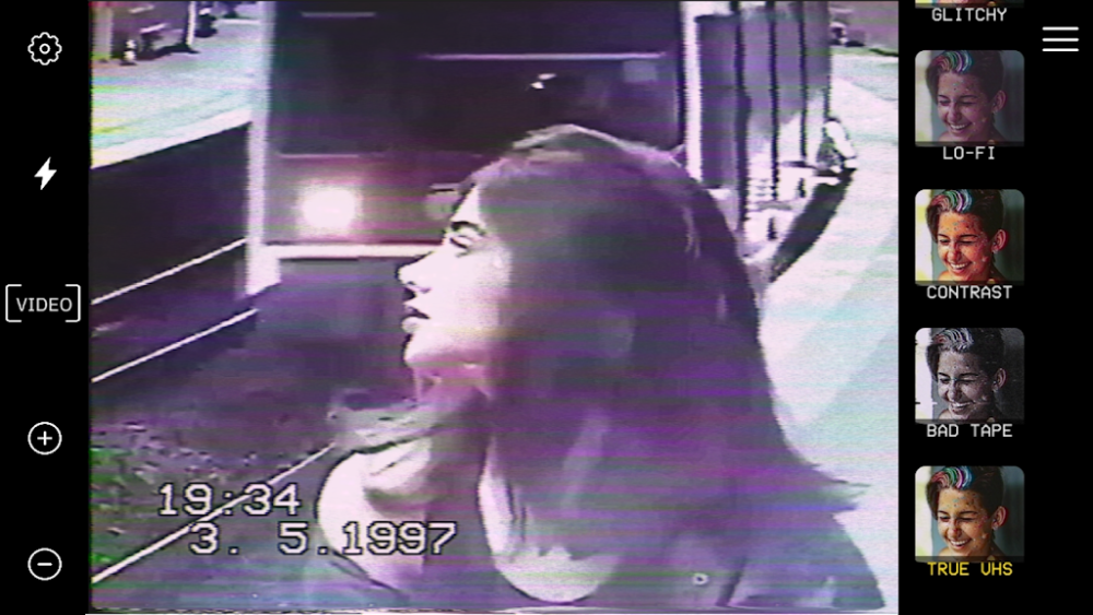 True VHS: Dazz cam и глитч фильтры скриншот 2