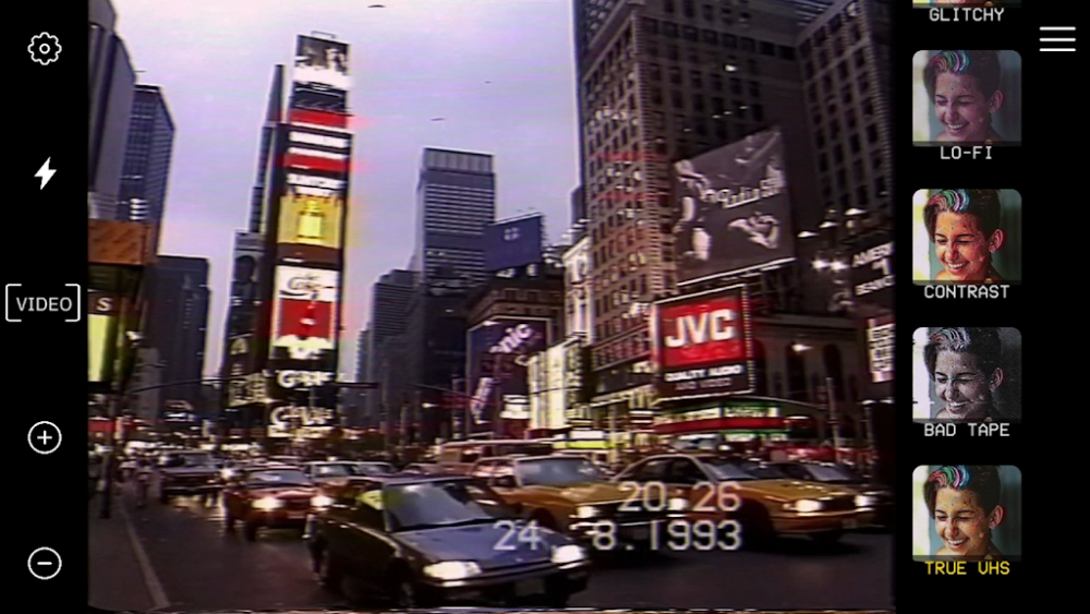 True VHS: Dazz cam и глитч фильтры скриншот 4